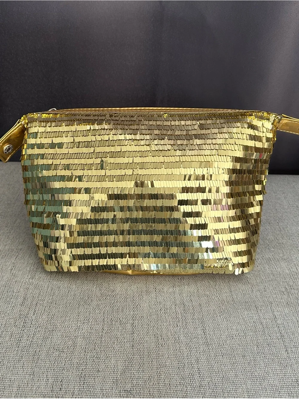 Gold Sequin Women's Clutch Bag